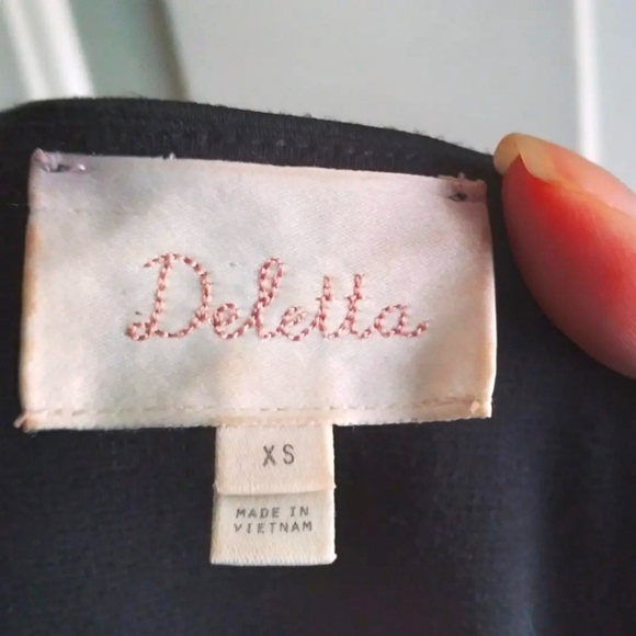 Deletta Pleated Swing Baby Doll tank, size XS - Picture 5 of 7